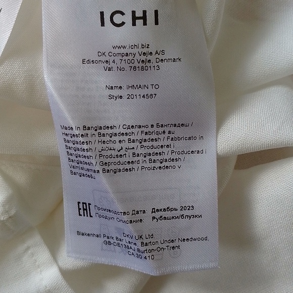 ICHI Ihmain Sleeveless Collared Top Shirt Blouse XXL - Picture 14 of 16